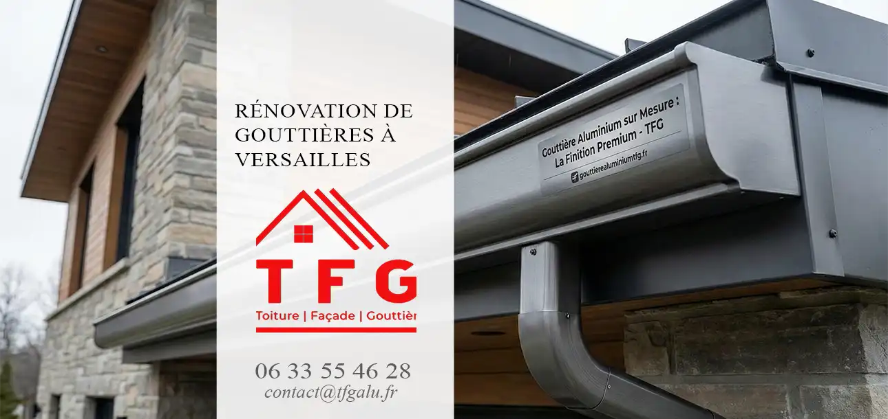 Rénovation de Gouttières à Versailles