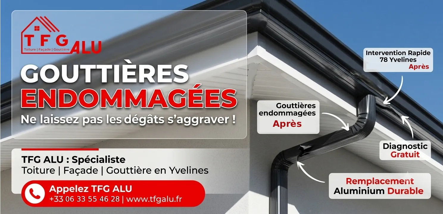 Gouttières Endommagées 78 et Dégâts de Grêle en Yvelines 78